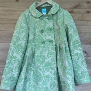 Urban Outfitters Glitter Green Dress Coat